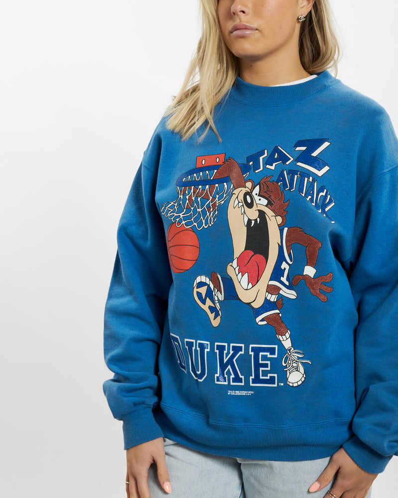 Vintage 1996 Duke Unniversity x Taz Devil Sweatshirt <br>M