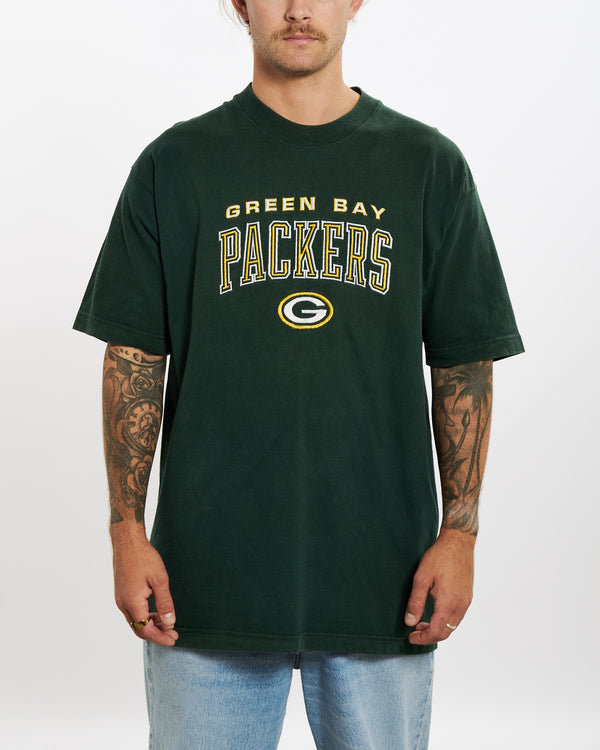 Vintage 90s Green Bay Packers Embroidered Tee <br>XL