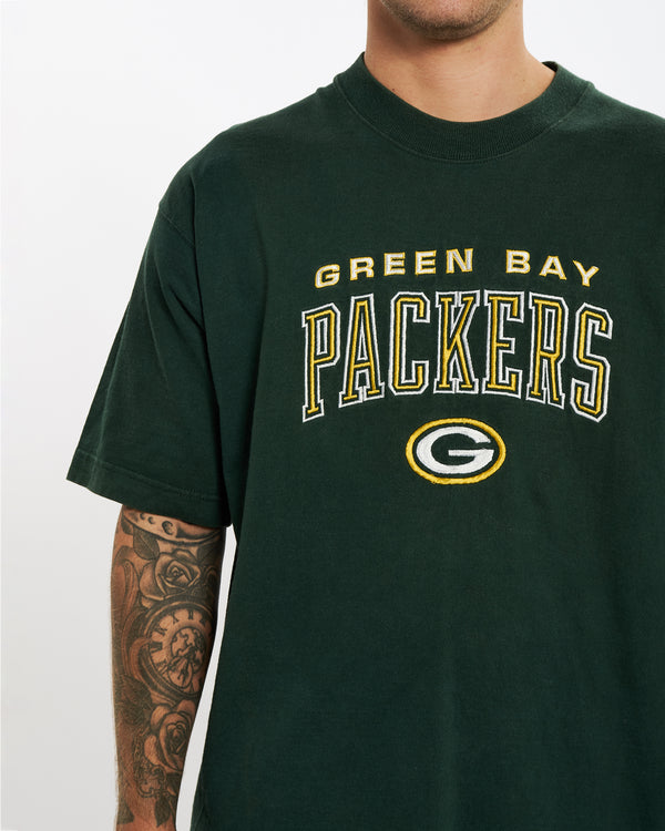 Vintage 90s Green Bay Packers Embroidered Tee <br>XL