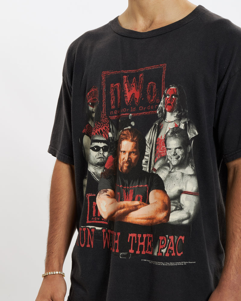 Vintage 1998 NWO Wrestling Tee <br>L , The Real Deal , newtown, sydney, australia, thrift store, opshop, preloved, secondhand, sustainable, retro, antique, 70s, 80s, 90s, 2000s, 00s, fashion, clothing, streetwear, trendy, garment, style, boutique, store, shop, archive, sale, cheap, best, top