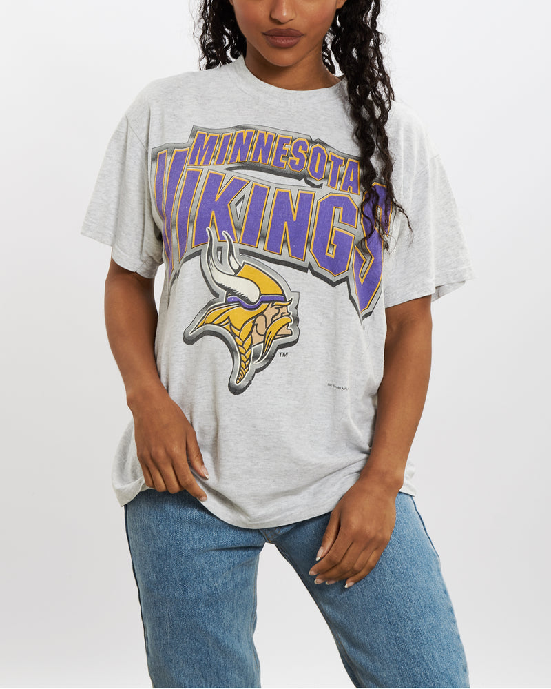 Vintage 1996 Minnesota Vikings Tee <br>XS , The Real Deal , newtown, sydney, australia, thrift store, opshop, preloved, secondhand, sustainable, retro, antique, 70s, 80s, 90s, 2000s, 00s, fashion, clothing, streetwear, trendy, garment, style, boutique, store, shop, archive, sale, cheap, best, top