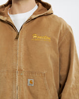 Vintage 90s Carhartt Hooded Chore Jacket <br>L , The Real Deal , newtown, sydney, australia, thrift store, opshop, preloved, secondhand, sustainable, retro, antique, 70s, 80s, 90s, 2000s, 00s, fashion, clothing, streetwear, trendy, garment, style, boutique, store, shop, archive, sale, cheap, best, top