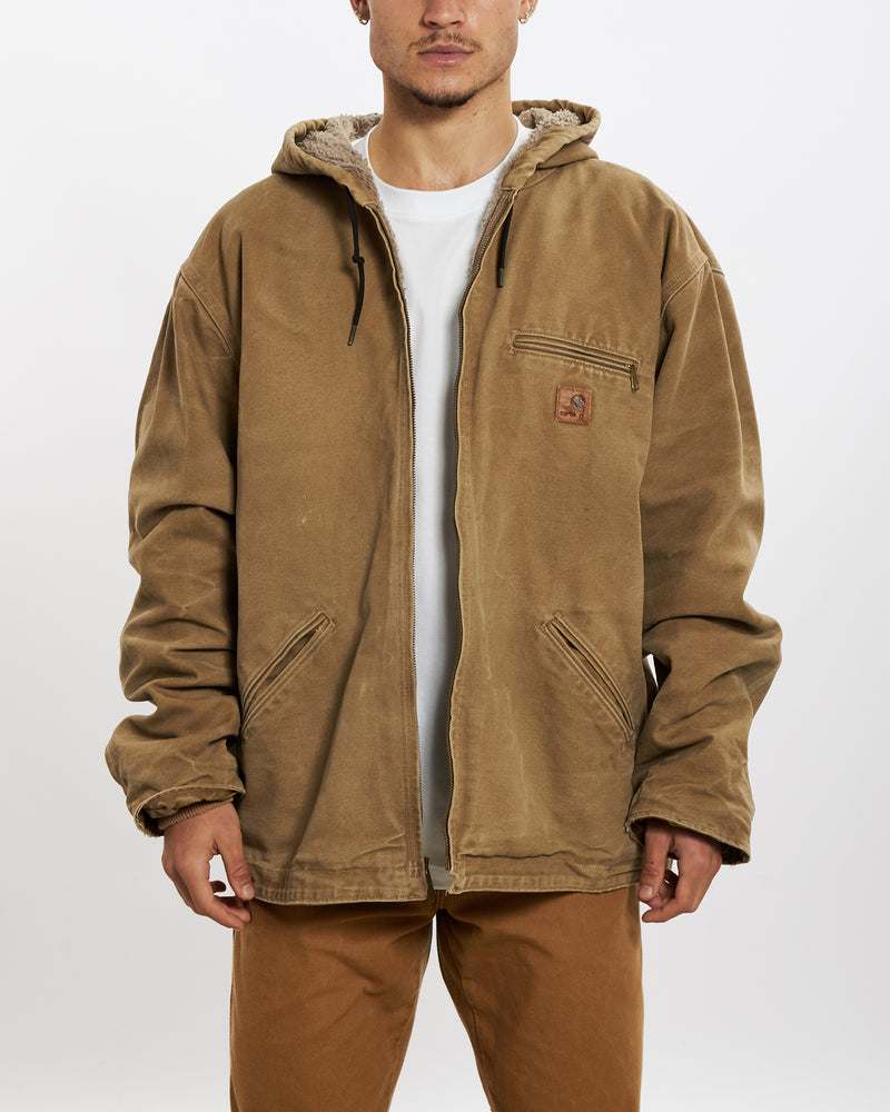 90s Carhartt Hooded Chore Jacket <br>L