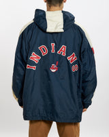 Vintage 90s Cleveland Indians Spray Jacket <br>L , The Real Deal , newtown, sydney, australia, thrift store, opshop, preloved, secondhand, sustainable, retro, antique, 70s, 80s, 90s, 2000s, 00s, fashion, clothing, streetwear, trendy, garment, style, boutique, store, shop, archive, sale, cheap, best, top