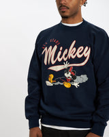 Vintage 90s Mickey Mouse 'All Stars' Baseball Sweatshirt <br>L , The Real Deal , newtown, sydney, australia, thrift store, opshop, preloved, secondhand, sustainable, retro, antique, 70s, 80s, 90s, 2000s, 00s, fashion, clothing, streetwear, trendy, garment, style, boutique, store, shop, archive, sale, cheap, best, top