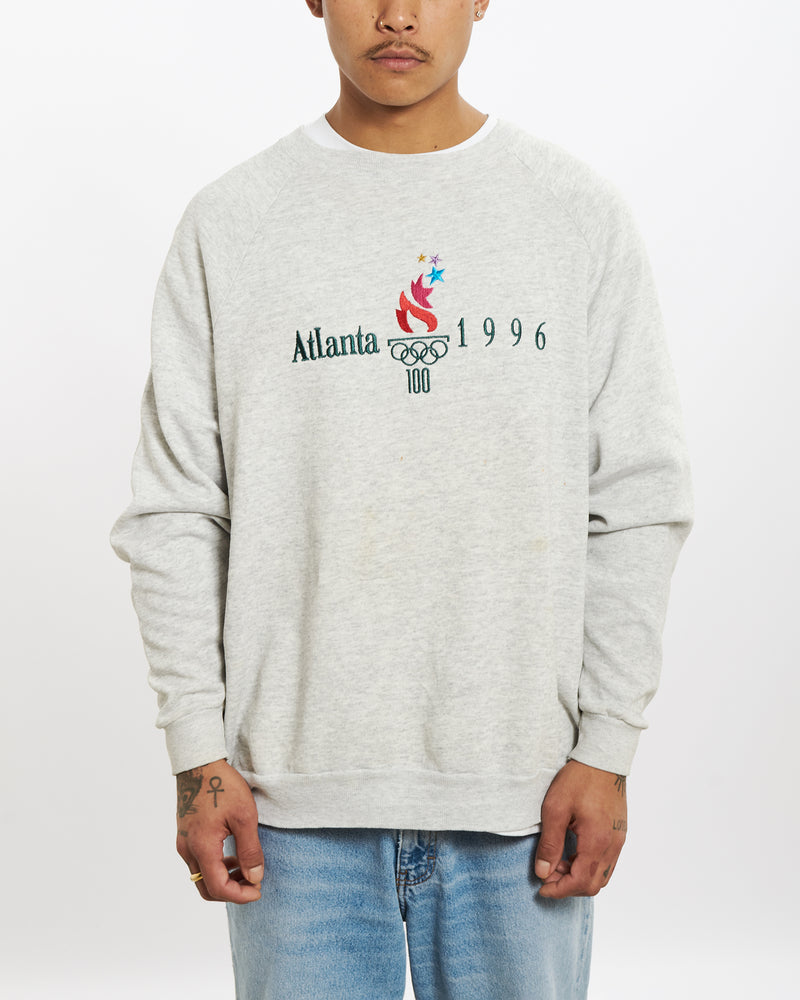 Vintage 1996 Atalnta Olympics Embroidered Sweatshirt <br>XL , The Real Deal , newtown, sydney, australia, thrift store, opshop, preloved, secondhand, sustainable, retro, antique, 70s, 80s, 90s, 2000s, 00s, fashion, clothing, streetwear, trendy, garment, style, boutique, store, shop, archive, sale, cheap, best, top