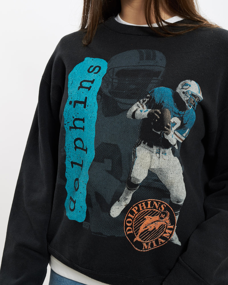 Vintage 90s Miami Dolphins Sweatshirt <br>M , The Real Deal , newtown, sydney, australia, thrift store, opshop, preloved, secondhand, sustainable, retro, antique, 70s, 80s, 90s, 2000s, 00s, fashion, clothing, streetwear, trendy, garment, style, boutique, store, shop, archive, sale, cheap, best, top