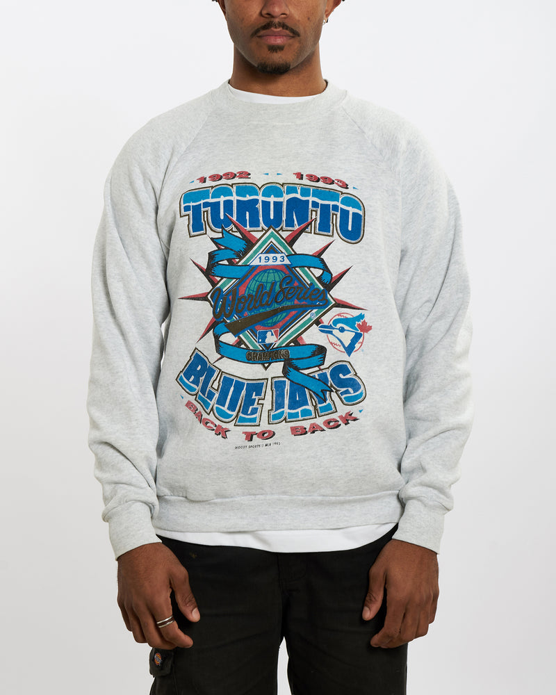 Vintage 1993 Toronto Blue Jays Sweatshirt <br>L , The Real Deal , newtown, sydney, australia, thrift store, opshop, preloved, secondhand, sustainable, retro, antique, 70s, 80s, 90s, 2000s, 00s, fashion, clothing, streetwear, trendy, garment, style, boutique, store, shop, archive, sale, cheap, best, top