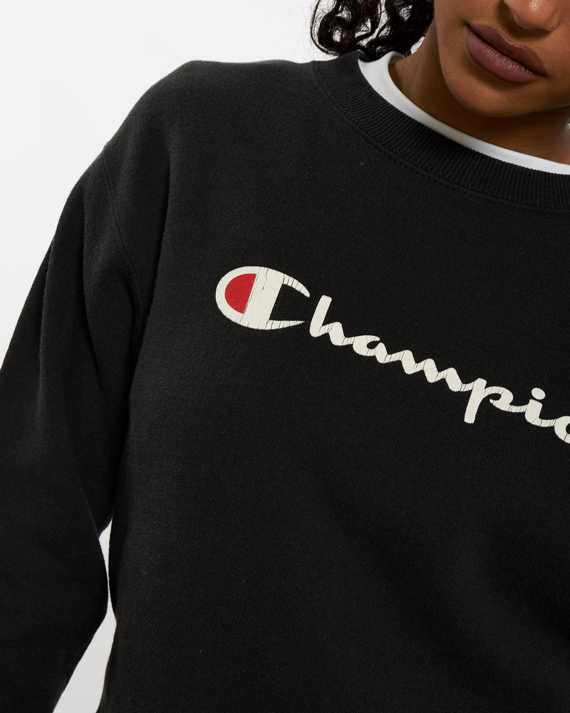 Vintage Champion Spell Out Sweatshirt <br>XXS , The Real Deal , newtown, sydney, australia, thrift store, opshop, preloved, secondhand, sustainable, retro, antique, 70s, 80s, 90s, 2000s, 00s, fashion, clothing, streetwear, trendy, garment, style, boutique, store, shop, archive, sale, cheap, best, top