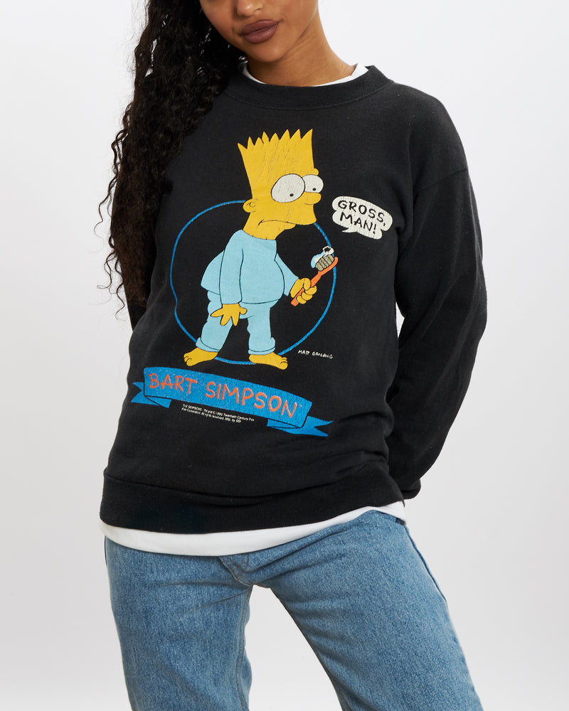 Vintage 1990 Bart Simpson Sweatshirt <br>XXS , The Real Deal , newtown, sydney, australia, thrift store, opshop, preloved, secondhand, sustainable, retro, antique, 70s, 80s, 90s, 2000s, 00s, fashion, clothing, streetwear, trendy, garment, style, boutique, store, shop, archive, sale, cheap, best, top