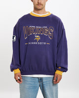 Vintage Minnesota Vikings Embroidered Sweatshirt <br>XL , The Real Deal , newtown, sydney, australia, thrift store, opshop, preloved, secondhand, sustainable, retro, antique, 70s, 80s, 90s, 2000s, 00s, fashion, clothing, streetwear, trendy, garment, style, boutique, store, shop, archive, sale, cheap, best, top