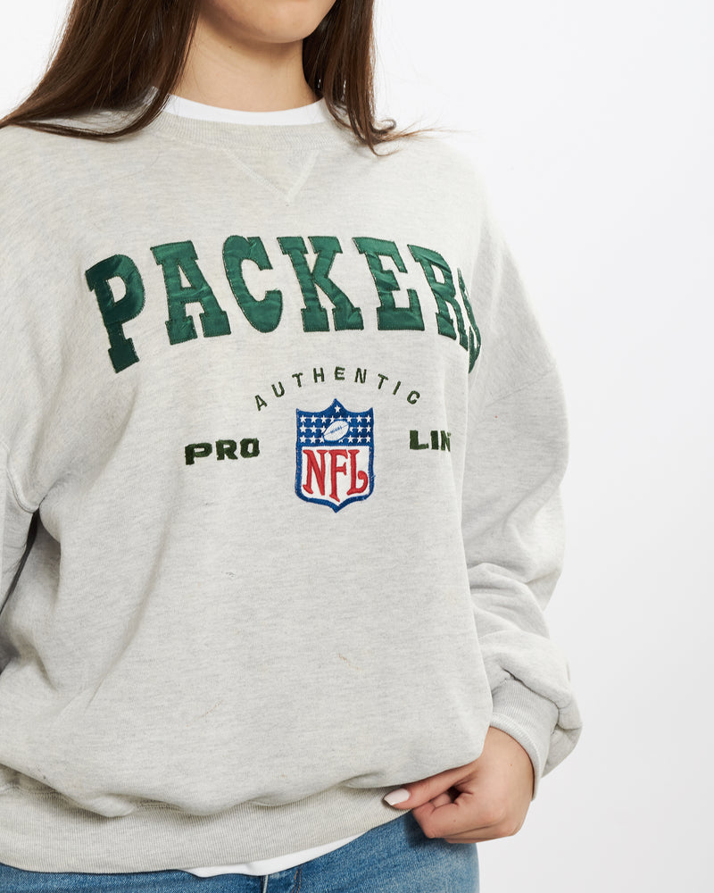 Vintage 90s Green Bay Packers Embroidered Sweatshirt <br>M , The Real Deal , newtown, sydney, australia, thrift store, opshop, preloved, secondhand, sustainable, retro, antique, 70s, 80s, 90s, 2000s, 00s, fashion, clothing, streetwear, trendy, garment, style, boutique, store, shop, archive, sale, cheap, best, top