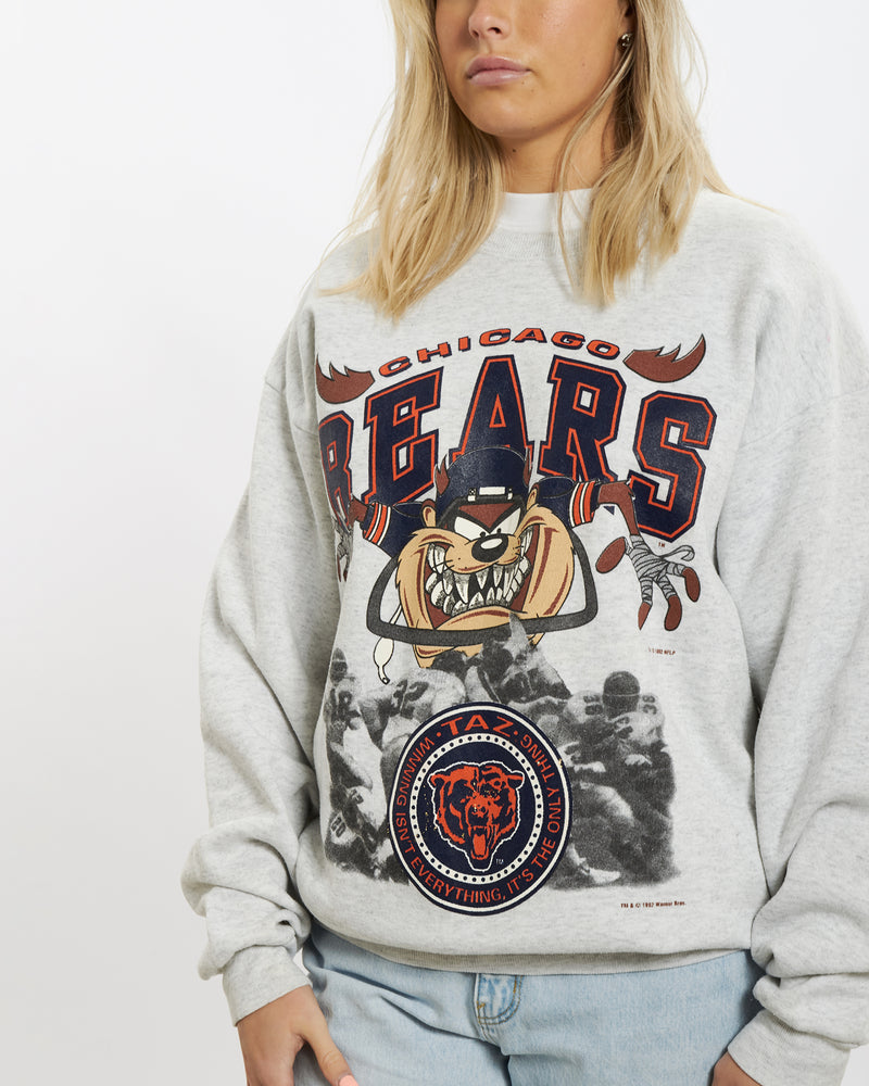 Vintage 1992 Chicago Bears x Taz Devil Sweatshirt <br>L