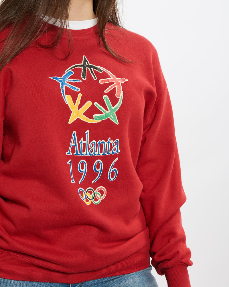 Vintage 1996 Atlanta Olympics Sweatshirt <br>M , The Real Deal , newtown, sydney, australia, thrift store, opshop, preloved, secondhand, sustainable, retro, antique, 70s, 80s, 90s, 2000s, 00s, fashion, clothing, streetwear, trendy, garment, style, boutique, store, shop, archive, sale, cheap, best, top