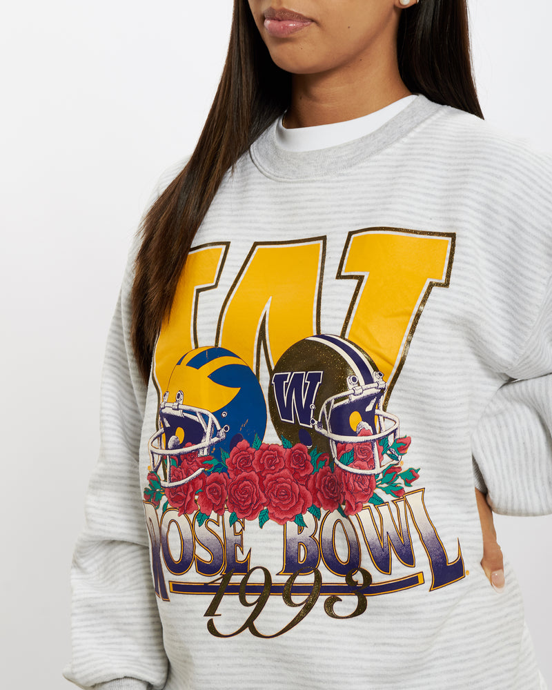 Vintage 1993 Washington Rose Bowl Sweatshirt <br>M , The Real Deal , newtown, sydney, australia, thrift store, opshop, preloved, secondhand, sustainable, retro, antique, 70s, 80s, 90s, 2000s, 00s, fashion, clothing, streetwear, trendy, garment, style, boutique, store, shop, archive, sale, cheap, best, top