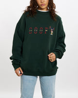 Vintage Embroidered Goofy Sweatshirt <br>S , The Real Deal , newtown, sydney, australia, thrift store, opshop, preloved, secondhand, sustainable, retro, antique, 70s, 80s, 90s, 2000s, 00s, fashion, clothing, streetwear, trendy, garment, style, boutique, store, shop, archive, sale, cheap, best, top