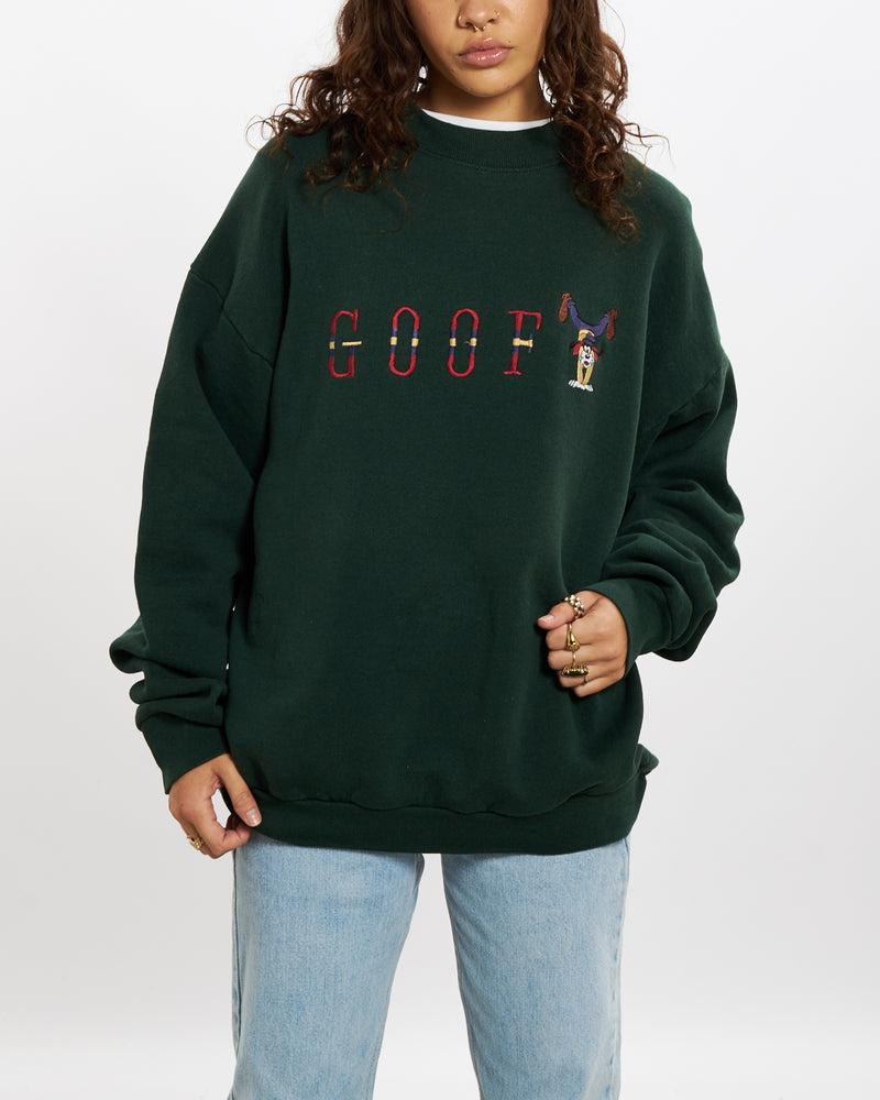 Vintage Embroidered Goofy Sweatshirt <br>S