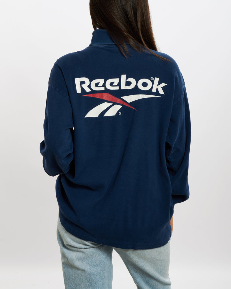 Vintage 90s Reebok Turtleneck <br>M , The Real Deal , newtown, sydney, australia, thrift store, opshop, preloved, secondhand, sustainable, retro, antique, 70s, 80s, 90s, 2000s, 00s, fashion, clothing, streetwear, trendy, garment, style, boutique, store, shop, archive, sale, cheap, best, top