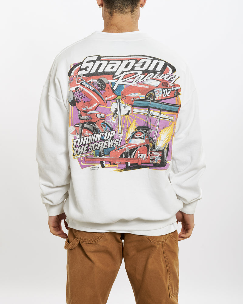 Vintage Snap-On Racing Sweatshirt <br>L , The Real Deal , newtown, sydney, australia, thrift store, opshop, preloved, secondhand, sustainable, retro, antique, 70s, 80s, 90s, 2000s, 00s, fashion, clothing, streetwear, trendy, garment, style, boutique, store, shop, archive, sale, cheap, best, top