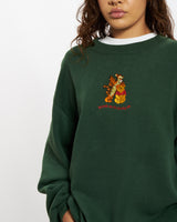 Vintage Embroidered Winnie The Pooh Sweatshirt <br>S , The Real Deal , newtown, sydney, australia, thrift store, opshop, preloved, secondhand, sustainable, retro, antique, 70s, 80s, 90s, 2000s, 00s, fashion, clothing, streetwear, trendy, garment, style, boutique, store, shop, archive, sale, cheap, best, top