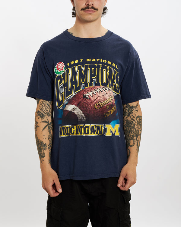 Vintage 1997 Michigan Champions Tee <br>L , The Real Deal , newtown, sydney, australia, thrift store, opshop, preloved, secondhand, sustainable, retro, antique, 70s, 80s, 90s, 2000s, 00s, fashion, clothing, streetwear, trendy, garment, style, boutique, store, shop, archive, sale, cheap, best, top