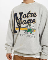 Vintage 90s Notre Dame 'Fightin' Irish' Sweatshirt <br>L , The Real Deal , newtown, sydney, australia, thrift store, opshop, preloved, secondhand, sustainable, retro, antique, 70s, 80s, 90s, 2000s, 00s, fashion, clothing, streetwear, trendy, garment, style, boutique, store, shop, archive, sale, cheap, best, top