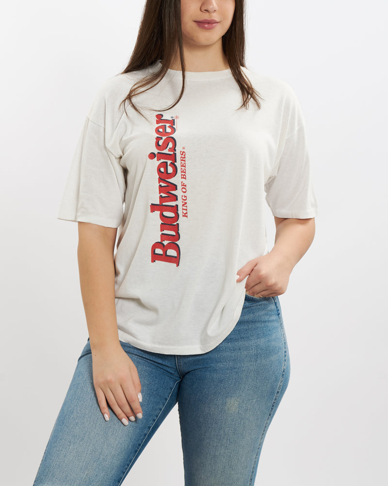 Vintage 80s Budweiser Tee <br>M , The Real Deal , newtown, sydney, australia, thrift store, opshop, preloved, secondhand, sustainable, retro, antique, 70s, 80s, 90s, 2000s, 00s, fashion, clothing, streetwear, trendy, garment, style, boutique, store, shop, archive, sale, cheap, best, top