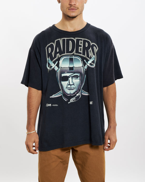 Vintage 1992 Raiders Tee <br>L , The Real Deal , newtown, sydney, australia, thrift store, opshop, preloved, secondhand, sustainable, retro, antique, 70s, 80s, 90s, 2000s, 00s, fashion, clothing, streetwear, trendy, garment, style, boutique, store, shop, archive, sale, cheap, best, top