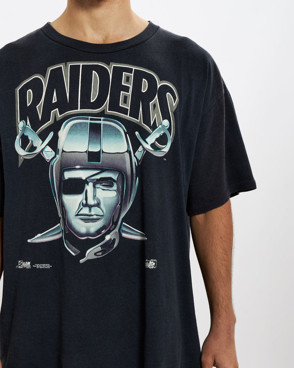 Vintage 1992 Raiders Tee <br>L , The Real Deal , newtown, sydney, australia, thrift store, opshop, preloved, secondhand, sustainable, retro, antique, 70s, 80s, 90s, 2000s, 00s, fashion, clothing, streetwear, trendy, garment, style, boutique, store, shop, archive, sale, cheap, best, top