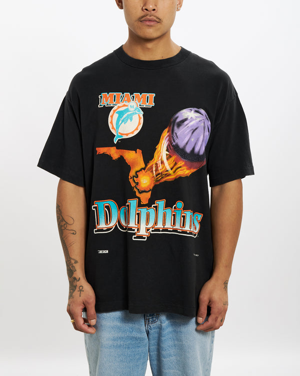 Vintage 1994 Miami Dolphins Tee <br>XL , The Real Deal , newtown, sydney, australia, thrift store, opshop, preloved, secondhand, sustainable, retro, antique, 70s, 80s, 90s, 2000s, 00s, fashion, clothing, streetwear, trendy, garment, style, boutique, store, shop, archive, sale, cheap, best, top