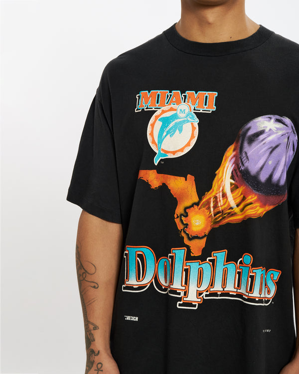 Vintage 1994 Miami Dolphins Tee <br>XL , The Real Deal , newtown, sydney, australia, thrift store, opshop, preloved, secondhand, sustainable, retro, antique, 70s, 80s, 90s, 2000s, 00s, fashion, clothing, streetwear, trendy, garment, style, boutique, store, shop, archive, sale, cheap, best, top