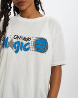 Vintage 90s Orlando Magic Tee <br>S , The Real Deal , newtown, sydney, australia, thrift store, opshop, preloved, secondhand, sustainable, retro, antique, 70s, 80s, 90s, 2000s, 00s, fashion, clothing, streetwear, trendy, garment, style, boutique, store, shop, archive, sale, cheap, best, top