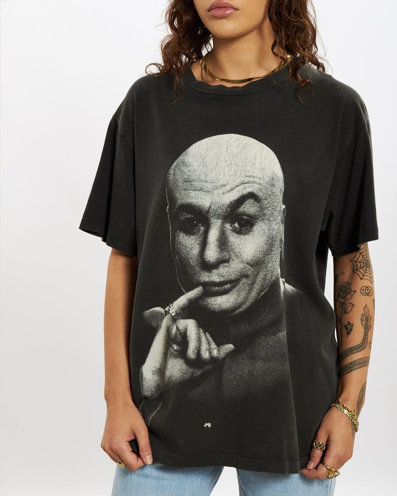 Vintage 1998 Dr. Evil Tee <br>S , The Real Deal , newtown, sydney, australia, thrift store, opshop, preloved, secondhand, sustainable, retro, antique, 70s, 80s, 90s, 2000s, 00s, fashion, clothing, streetwear, trendy, garment, style, boutique, store, shop, archive, sale, cheap, best, top