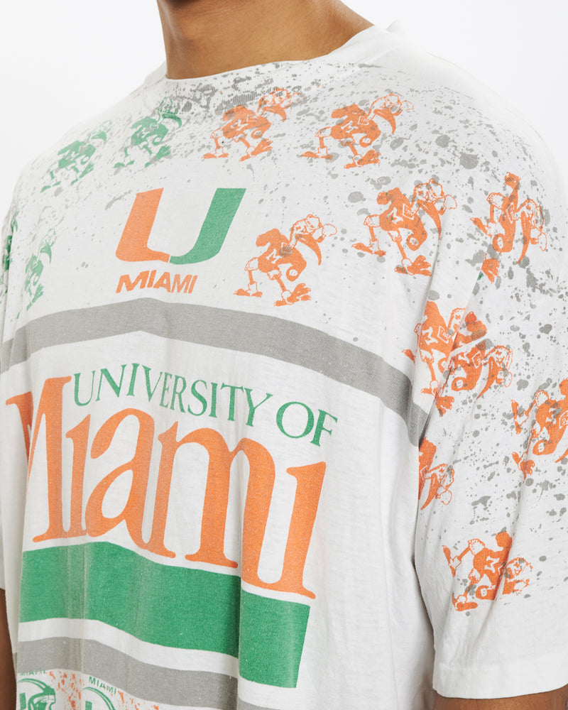 Vintage 90s Miami University Tee <br>XL , The Real Deal , newtown, sydney, australia, thrift store, opshop, preloved, secondhand, sustainable, retro, antique, 70s, 80s, 90s, 2000s, 00s, fashion, clothing, streetwear, trendy, garment, style, boutique, store, shop, archive, sale, cheap, best, top