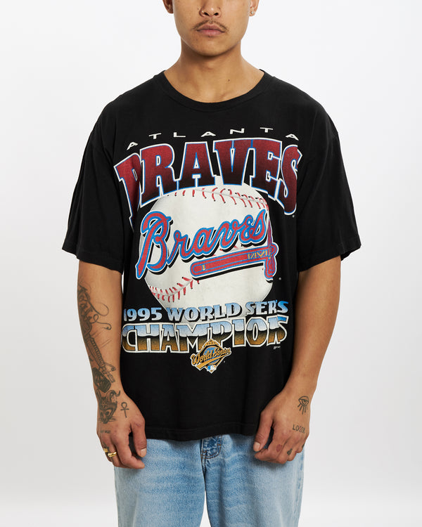 Vintage 1995 Atlanta Braves Tee <br>XL , The Real Deal , newtown, sydney, australia, thrift store, opshop, preloved, secondhand, sustainable, retro, antique, 70s, 80s, 90s, 2000s, 00s, fashion, clothing, streetwear, trendy, garment, style, boutique, store, shop, archive, sale, cheap, best, top