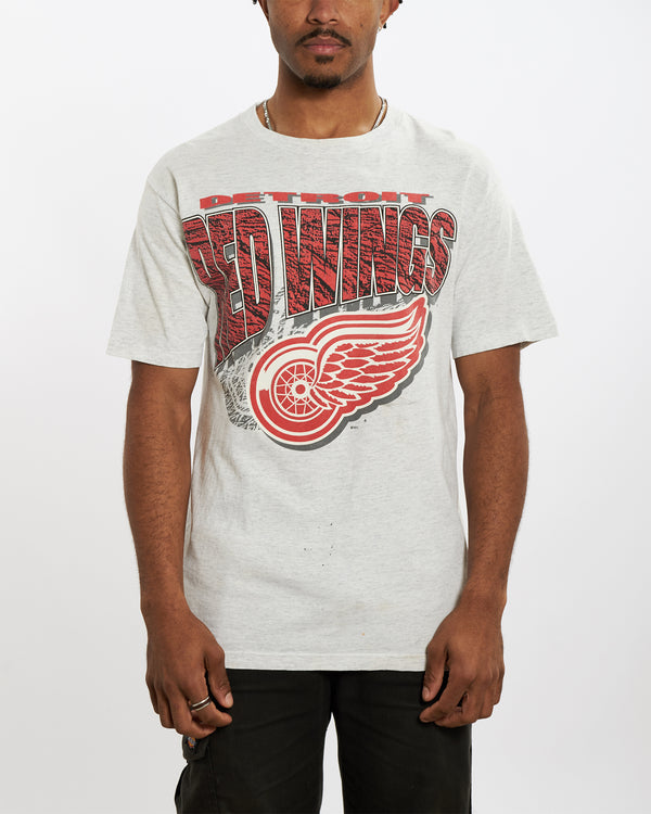 Vintage 90s Detroit Red Wings Tee <br>L , The Real Deal , newtown, sydney, australia, thrift store, opshop, preloved, secondhand, sustainable, retro, antique, 70s, 80s, 90s, 2000s, 00s, fashion, clothing, streetwear, trendy, garment, style, boutique, store, shop, archive, sale, cheap, best, top