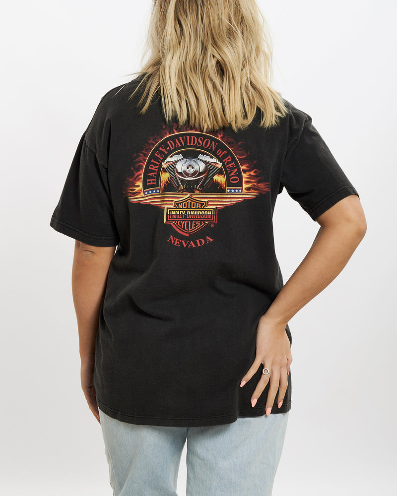 Vintage 90s Harley Davidson 'Nevada' Tee <br>M