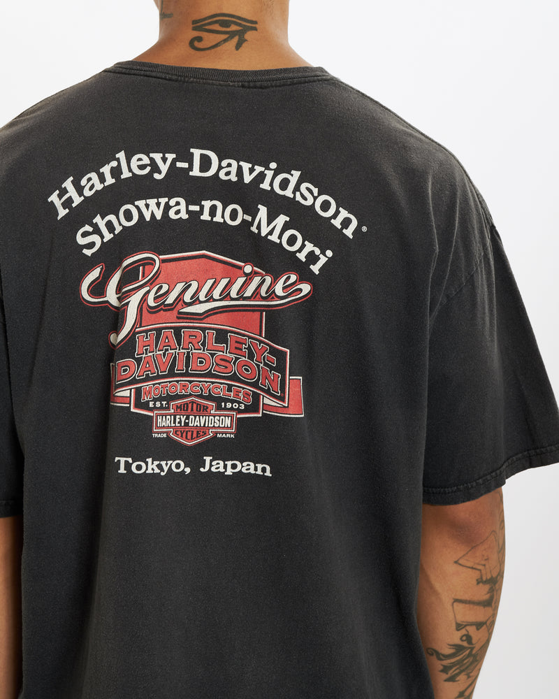 Vintage Harley Davidson 'Tokyo, Japan' Tee <br>XL , The Real Deal , newtown, sydney, australia, thrift store, opshop, preloved, secondhand, sustainable, retro, antique, 70s, 80s, 90s, 2000s, 00s, fashion, clothing, streetwear, trendy, garment, style, boutique, store, shop, archive, sale, cheap, best, top