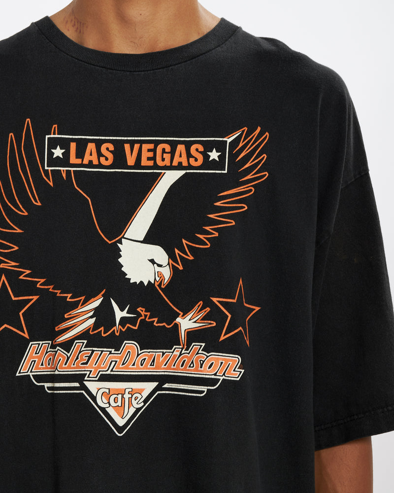 Vintage Harley Davidson 'Las Vegas' Tee <br>XXL , The Real Deal , newtown, sydney, australia, thrift store, opshop, preloved, secondhand, sustainable, retro, antique, 70s, 80s, 90s, 2000s, 00s, fashion, clothing, streetwear, trendy, garment, style, boutique, store, shop, archive, sale, cheap, best, top