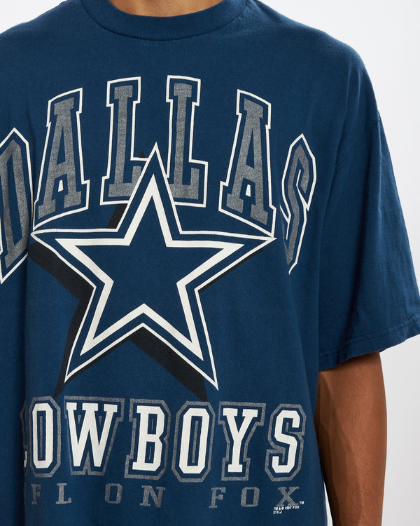 Vintage 1997 Dallas Cowboys Tee <br>XL , The Real Deal , newtown, sydney, australia, thrift store, opshop, preloved, secondhand, sustainable, retro, antique, 70s, 80s, 90s, 2000s, 00s, fashion, clothing, streetwear, trendy, garment, style, boutique, store, shop, archive, sale, cheap, best, top