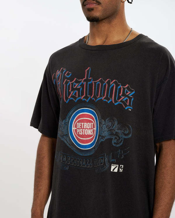 Vintage 90s Detroit Pistons Tee <br>L , The Real Deal , newtown, sydney, australia, thrift store, opshop, preloved, secondhand, sustainable, retro, antique, 70s, 80s, 90s, 2000s, 00s, fashion, clothing, streetwear, trendy, garment, style, boutique, store, shop, archive, sale, cheap, best, top