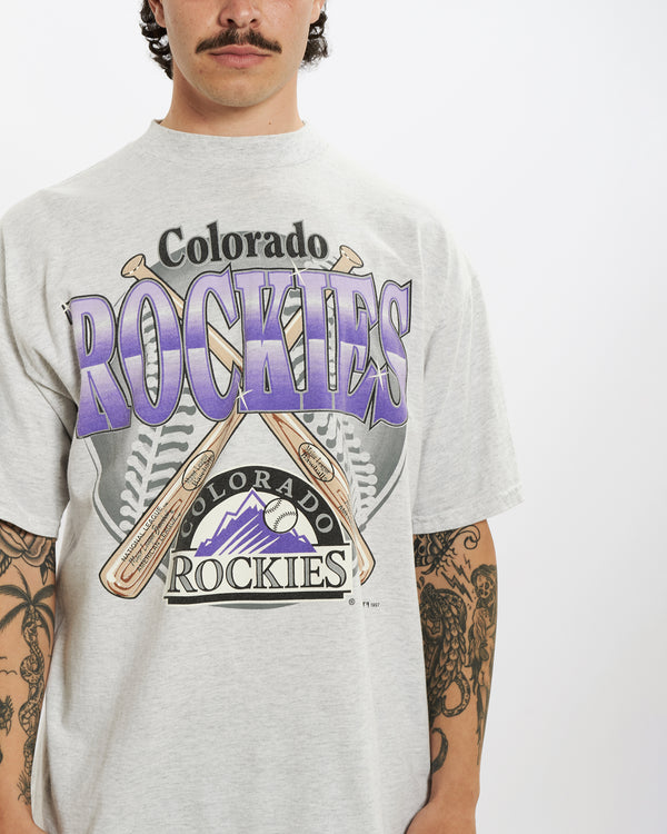 Vintage 1997 Colorado Rockies Tee <br>L , The Real Deal , newtown, sydney, australia, thrift store, opshop, preloved, secondhand, sustainable, retro, antique, 70s, 80s, 90s, 2000s, 00s, fashion, clothing, streetwear, trendy, garment, style, boutique, store, shop, archive, sale, cheap, best, top