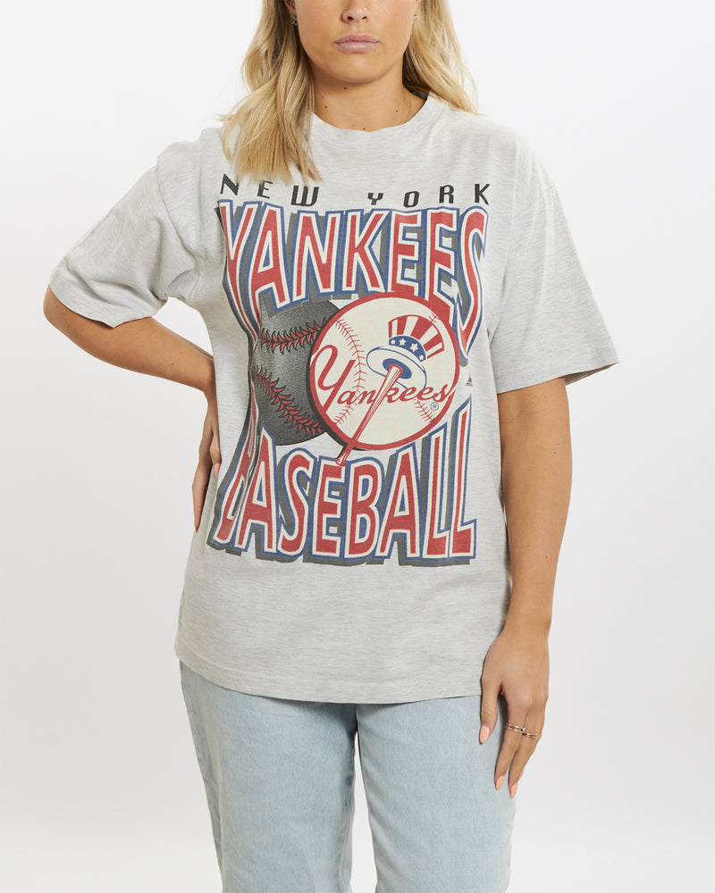 Vintage 90s New York Yankees Tee <br>M , The Real Deal , newtown, sydney, australia, thrift store, opshop, preloved, secondhand, sustainable, retro, antique, 70s, 80s, 90s, 2000s, 00s, fashion, clothing, streetwear, trendy, garment, style, boutique, store, shop, archive, sale, cheap, best, top