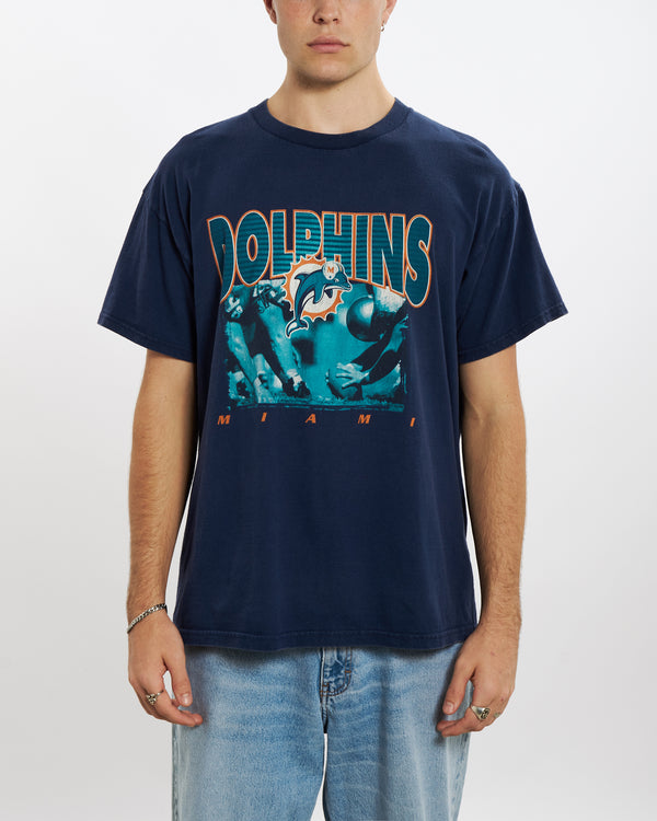 Vintage Miami Dolphins Tee <br>L , The Real Deal , newtown, sydney, australia, thrift store, opshop, preloved, secondhand, sustainable, retro, antique, 70s, 80s, 90s, 2000s, 00s, fashion, clothing, streetwear, trendy, garment, style, boutique, store, shop, archive, sale, cheap, best, top