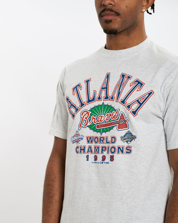 Vintage 1995 Atlanta Braves Tee <br>L , The Real Deal , newtown, sydney, australia, thrift store, opshop, preloved, secondhand, sustainable, retro, antique, 70s, 80s, 90s, 2000s, 00s, fashion, clothing, streetwear, trendy, garment, style, boutique, store, shop, archive, sale, cheap, best, top