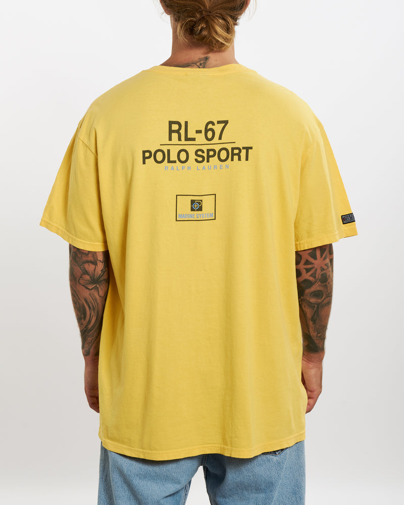 Vintage 90s Polo Sport 'RL-67' Tee <br>XL , The Real Deal , newtown, sydney, australia, thrift store, opshop, preloved, secondhand, sustainable, retro, antique, 70s, 80s, 90s, 2000s, 00s, fashion, clothing, streetwear, trendy, garment, style, boutique, store, shop, archive, sale, cheap, best, top