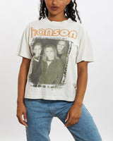 Vintage 1997 Hanson Tee <br>XXS , The Real Deal , newtown, sydney, australia, thrift store, opshop, preloved, secondhand, sustainable, retro, antique, 70s, 80s, 90s, 2000s, 00s, fashion, clothing, streetwear, trendy, garment, style, boutique, store, shop, archive, sale, cheap, best, top