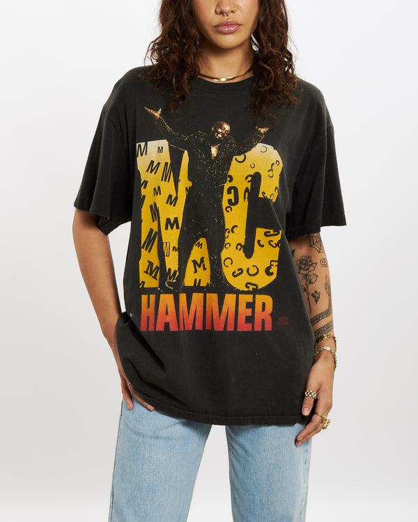 Vintage 1991 MC Hammer Tee <br>S , The Real Deal , newtown, sydney, australia, thrift store, opshop, preloved, secondhand, sustainable, retro, antique, 70s, 80s, 90s, 2000s, 00s, fashion, clothing, streetwear, trendy, garment, style, boutique, store, shop, archive, sale, cheap, best, top