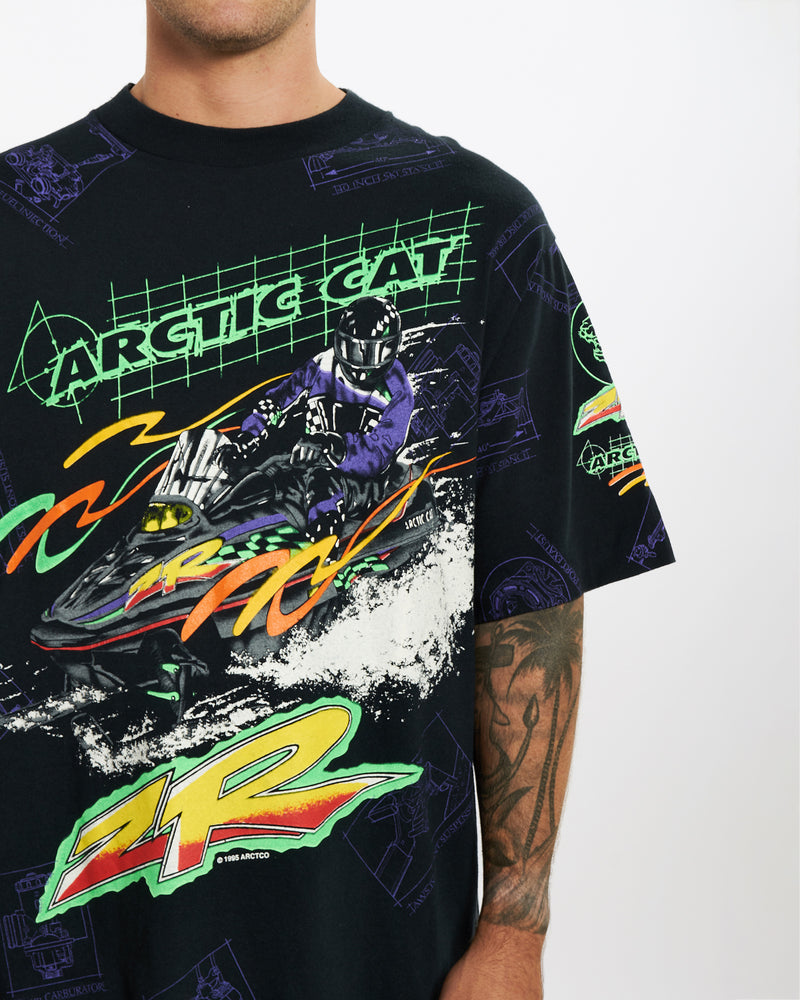 Vintage 1995 Arctic Cat All Over Print Tee <br>XL , The Real Deal , newtown, sydney, australia, thrift store, opshop, preloved, secondhand, sustainable, retro, antique, 70s, 80s, 90s, 2000s, 00s, fashion, clothing, streetwear, trendy, garment, style, boutique, store, shop, archive, sale, cheap, best, top