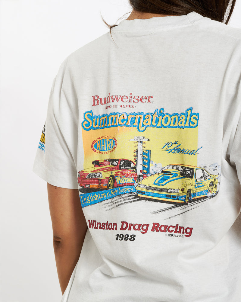 Vintage 1988 Winston Drag Racing Tee <br>M , The Real Deal , newtown, sydney, australia, thrift store, opshop, preloved, secondhand, sustainable, retro, antique, 70s, 80s, 90s, 2000s, 00s, fashion, clothing, streetwear, trendy, garment, style, boutique, store, shop, archive, sale, cheap, best, top